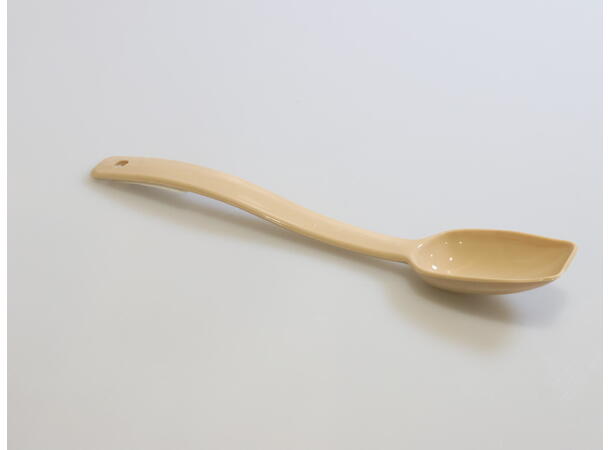 Serving spoon, 15ml, plastic, beige