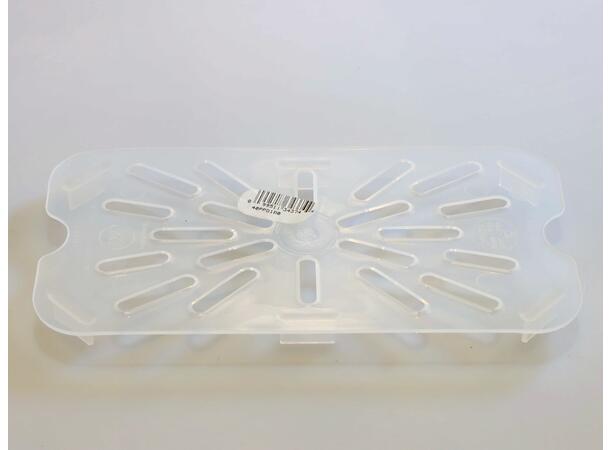 GN drain shelf 1/4 PP L265xW162mm, Transparent